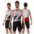 Zone3 lava long distance tri suit herren schwarz/weiß/grau/rot 2015  Z14143